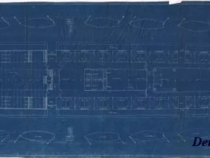 Blueprint - Hull No. 187,
Upper Deck Joiner Plans