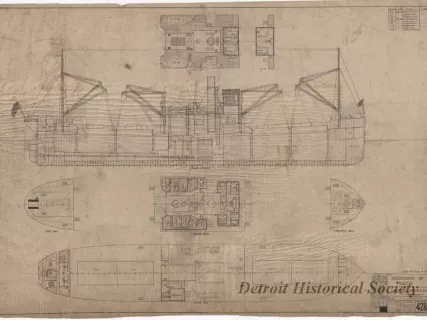 Drawing, Technical - Arrangement of Freighter