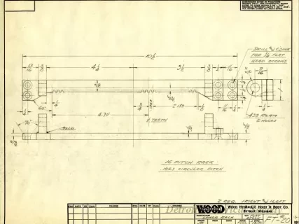 Drawing, Technical - Lower Rack