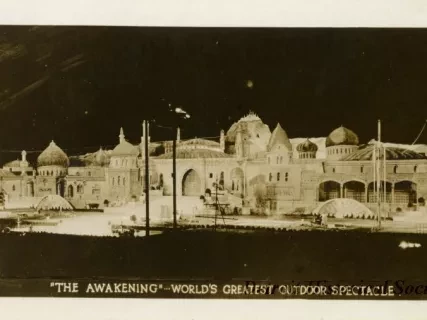 Postcard - "The Awakening"--World's Greatest Outdoor Spectacle