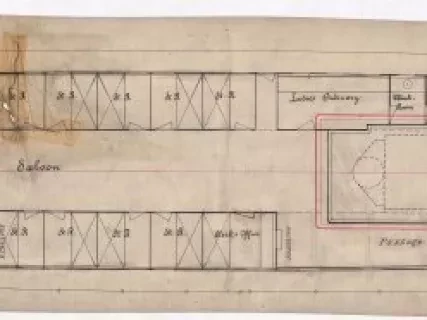 Drawing, Technical - Cabin Plan for Strs. 59/60 for Ft. & P.M. R.R.
