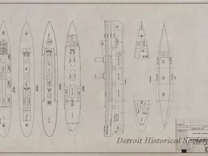 Drawing, Technical - Deck Plans & Profile