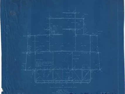 Blueprint - Midship Section, Mexican River Steamer