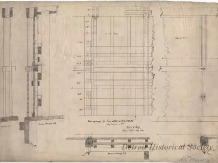 Drawing, Technical - Gangways for Strs. 59 & 60 for Ft.& P.M. R.R.