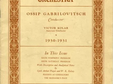 Program, Concert