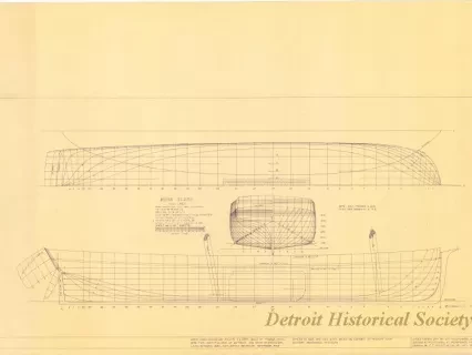 Blueprint - Alvin Clark, Hull Lines