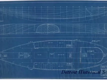 Blueprint - Great Lakes Excursion Steamer, Put-In-Bay