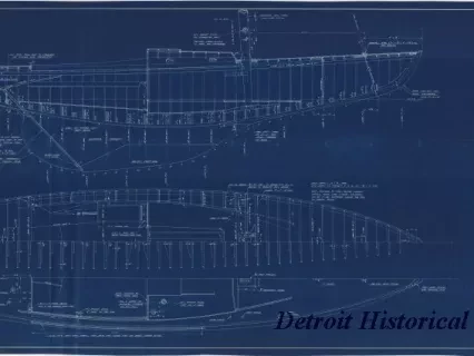 Blueprint - Yankee One-Design Class Construction Plan