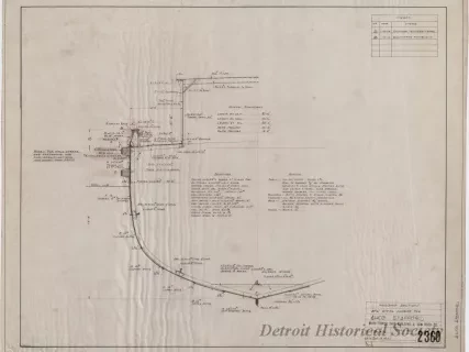 Drawing, Technical - Midship Section, 87' 6" Steel Harbor Tug, Alice Stafford