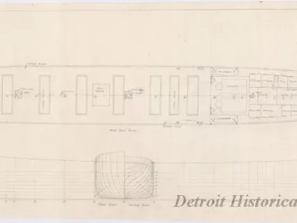 Drawing, Technical - SS Massachusetts