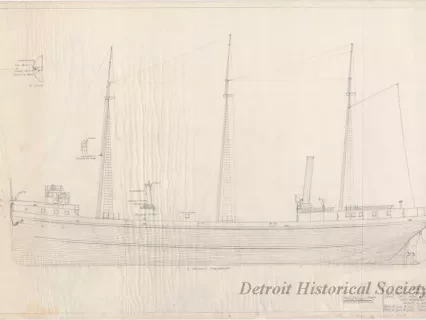 Drawing, Technical - Str. [Steamer] Massachusetts