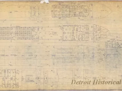 Blueprint - Deck Arrangements
[Hull No. 311, SS City of Midland]