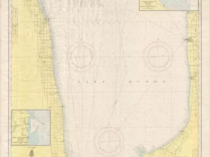Chart, Navigational - Lake Huron, Head of St. Clair River 
to Pte. Aux Barques, Mich., and to Port Albert, Ont.