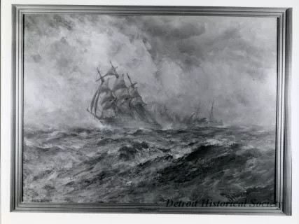 Print, Photographic - Passing Ships - Photo of Robert Hopkin Painting 'Passing Ships'
