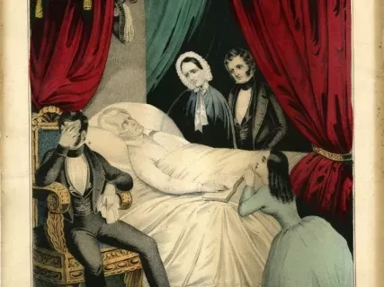 Lithograph - Death of Genl. Andrew Jackson