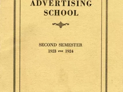 Brochure - The Adcraft Advertising School, Second Semester 1923-1924, Adcraft Club of Detroit
