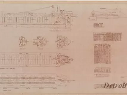 Drawing, Technical - SS Detroit Edison Lengthening,
Capacity Plan