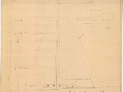 Blueprint - Owens Cutter, Candide,
Conversion to Single Spreader Aluminum Spar
