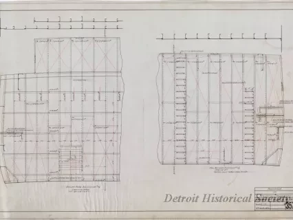 Drawing, Technical - Bulkheads for Str. Captain Thomas Wilson