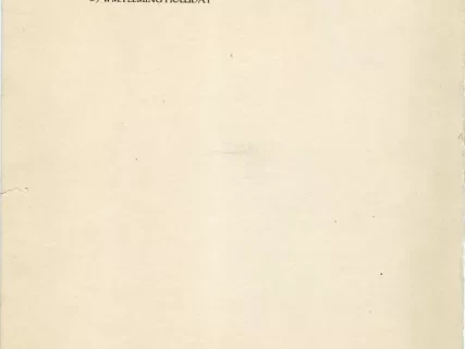 Program - To Carl F. Clarke for the Wednesdaynighters by Wm. Fleming Holliday