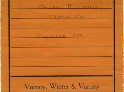 Specification - Specifications for Chicago Pneumatic Tool Co.  Complete Set.