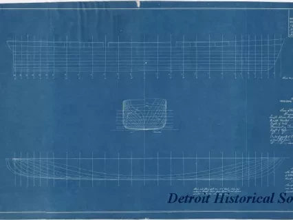 Blueprint - United States Steamer Michigan