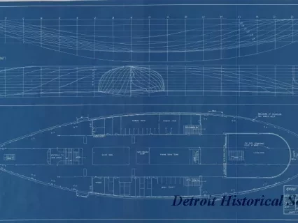 Blueprint - Great Lakes Excursion Steamer, Put-In-Bay