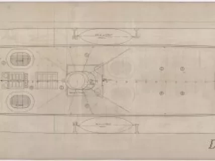 Drawing, Technical - Joiner Plan - Top Deck, SS Alabama