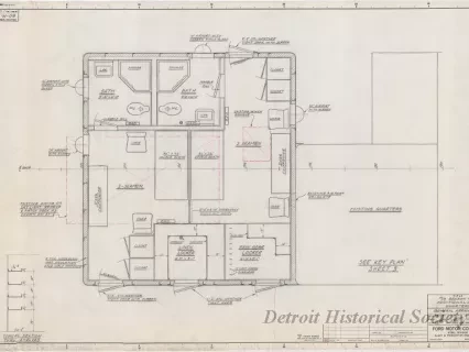 Drawing, Technical - MV Benson Ford,
Additional Crew's Quarters, General Arrangement