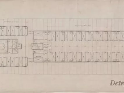 Drawing, Technical - Joiner Plan, 
Promenade Deck