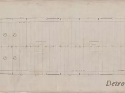 Drawing, Technical - Joiner Plan,
Main Deck