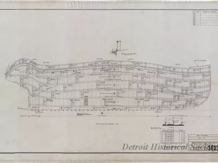Drawing, Technical - Shell Expansion, Fire Tug
[Hull No. 75]