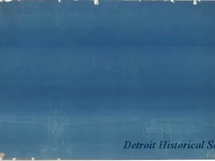 Blueprint - Commercial Monoplane (Stout Type), 
Three Seater Aerial Sedan, Pack. [Packard] Engine #744