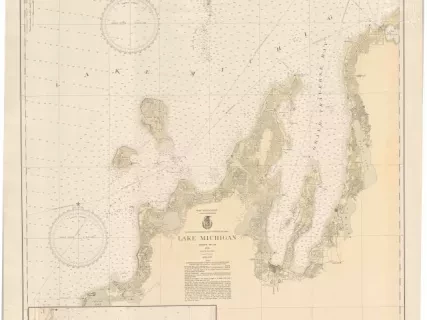 Chart, Navigational - Lake Michigan
