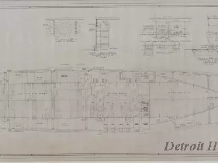 Blueprint - Aircraft Training Vessel, IX-64 (Ex. Seeandbee