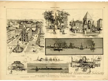 Newspaper - The City of Detroit and its Surroundings
