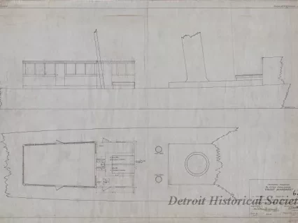 Drawing, Technical - Proposed Addition to After Deck House,
Yacht Margaret