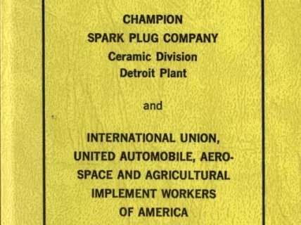 Agreement - Agreement between Champion Spark Plug Company Ceramic Division Detroit Plant and International Union, United Automobile, Aerospace and Agricultural Implement Workers of America, Local Union 272; Effective February 1, 1980