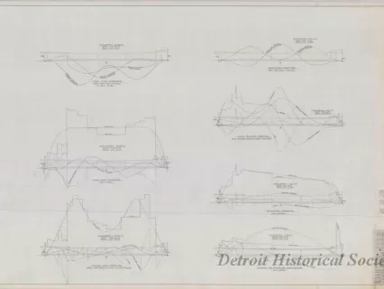 Drawing, Technical - Structural Survey and Study - Pittsburgh Steamship Fleet; 
Previously Available Stress Diagrams