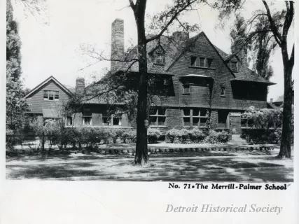 Print, Photographic - No. 71 The Merrill-Palmer School