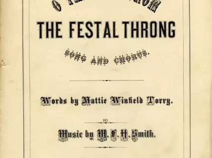 Music, Sheet - O Take Me From the Festal Throng, Song and Chorus