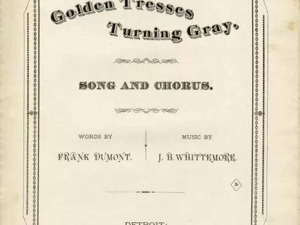 Music, Sheet - Golden Tresses Turning Gray