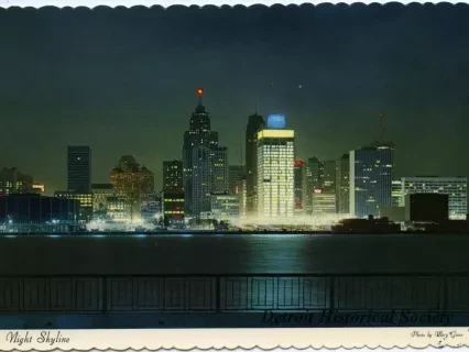 Postcard - Night Skyline