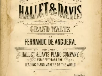 Music, Sheet - The Hallet & Davis Grand Waltz