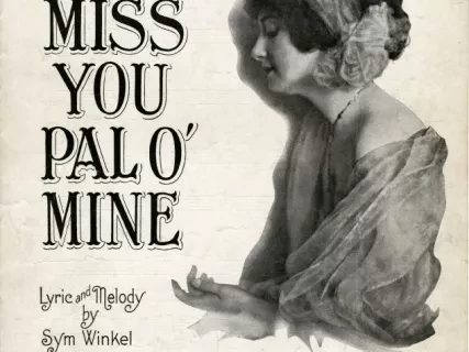 Music, Sheet - I Miss You, Pal of Mine