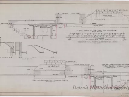 Drawing, Technical - East Sallyport to Fort,
Fort Wayne, Detroit, Mich.