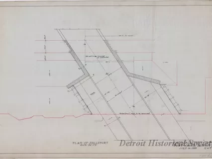 Drawing, Technical - East Sallyport to Fort,
Fort Wayne, Detroit, Mich.