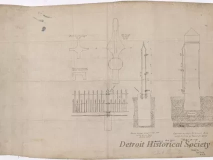 Drawing, Architectural - Jefferson Ave. Fence
[Fort Wayne]