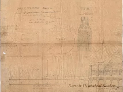 Drawing, Architectural - Fort Wayne, Michigan,
Drawing of Alterations to be Made in Floors