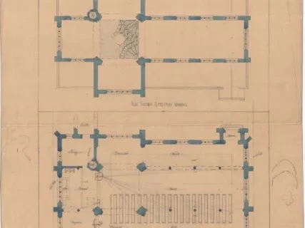 Drawing, Architectural - Sketches No. 1, Plan Through Aisle Windows,
Church of the Epiphany